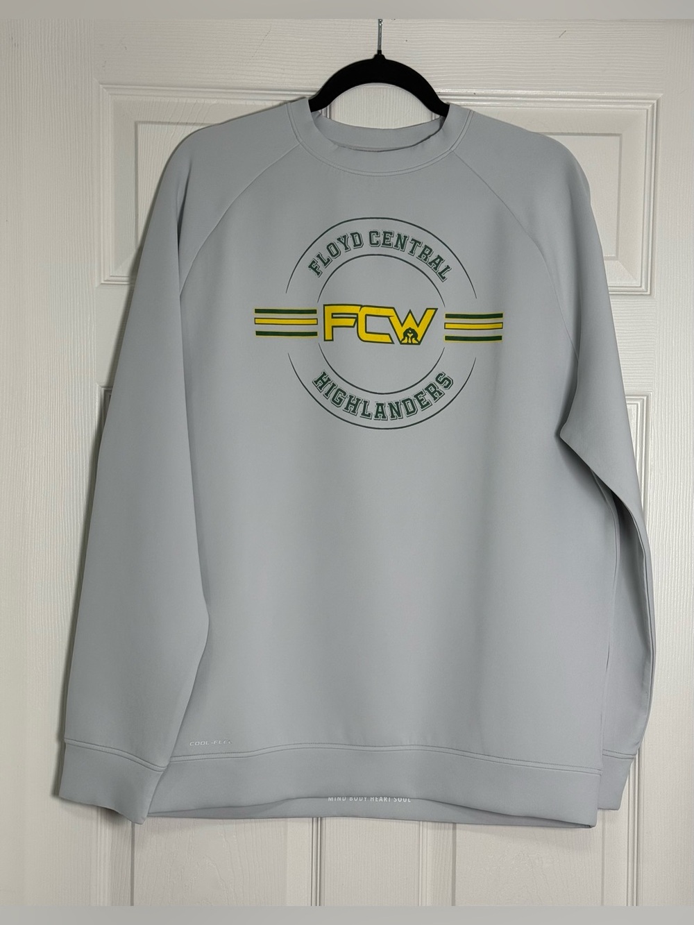 Rudis Floyd Central Highlanders Light Blue Crewneck Sweatshirt Men’s Size L